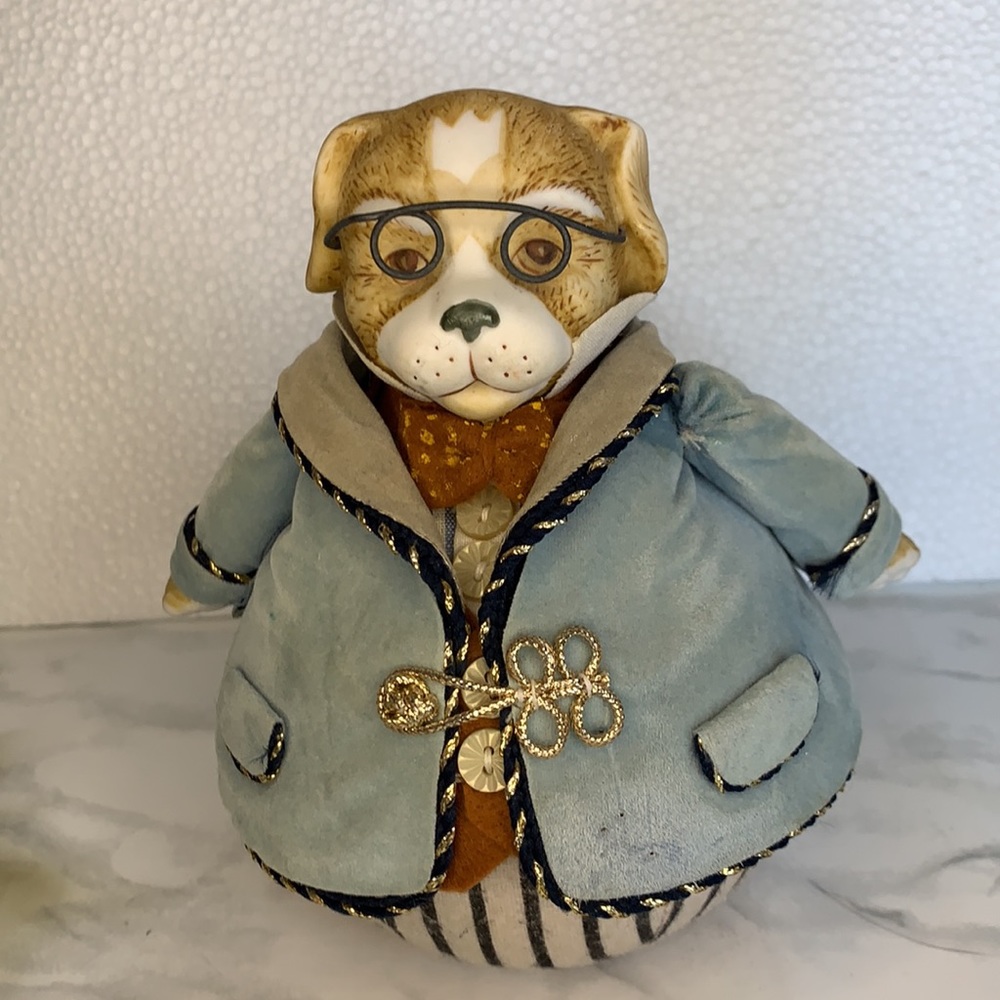 Adorable Louis Nichole 1983 Dog Roly-Poly made for Kurt S Adler